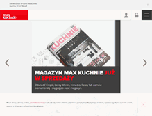 Tablet Screenshot of maxkuchnie.pl